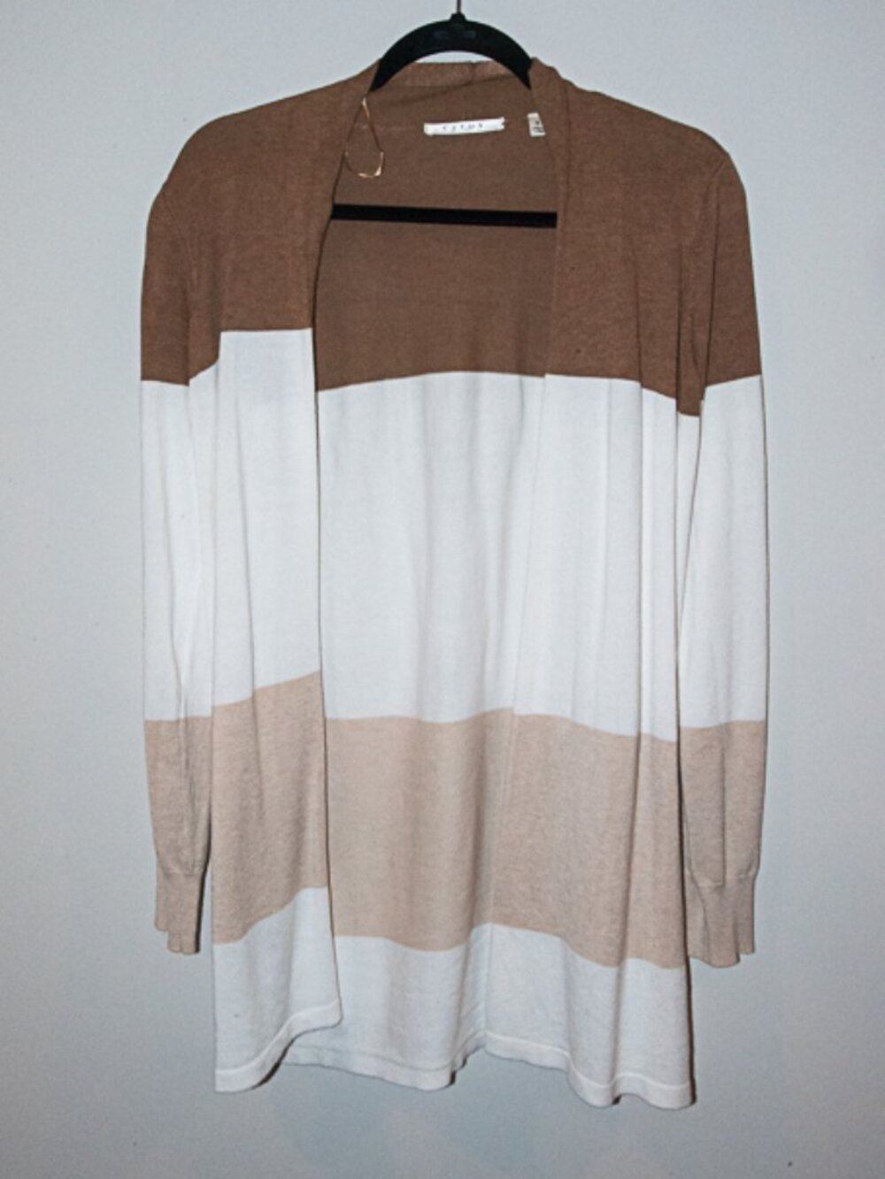 Cyrus Color Block open Cardigan Size Small